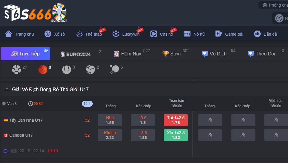 Cá cược bóng rổ s666 có hệ số trả thưởng lớn.